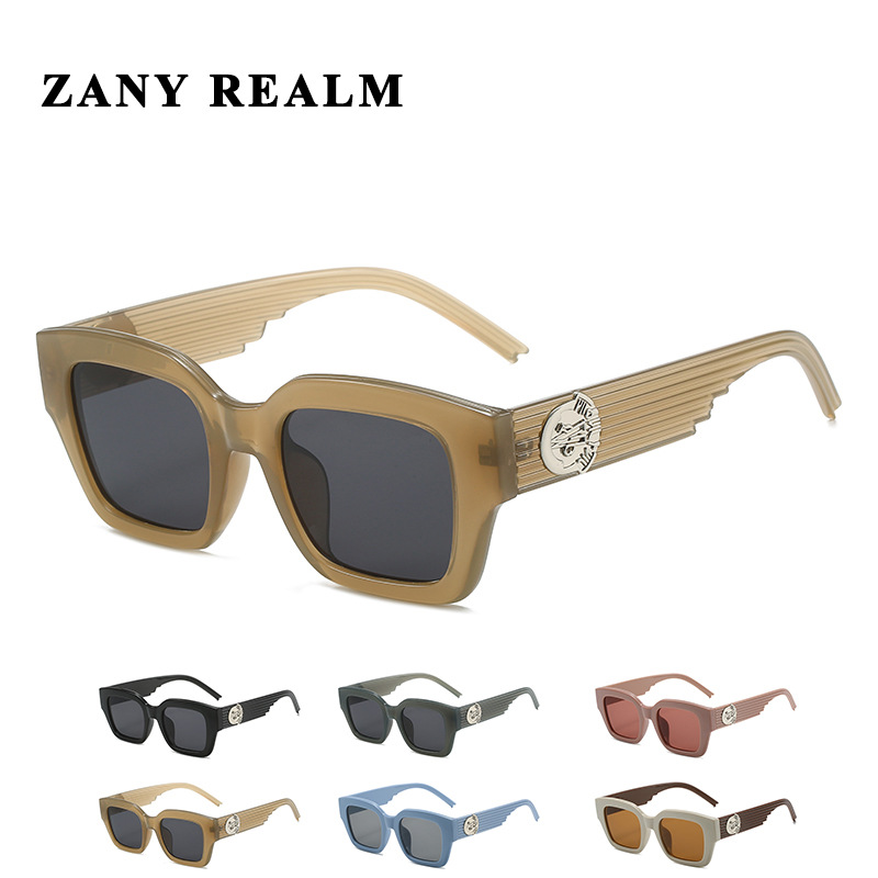 Nueva Original Retro cuadrado textura transfronteriza gafas de sol UV400 Internet celebridad transmisión en vivo gafas de sol de moda 5024 fabricantes