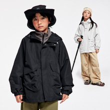 DK童装秋冬三合一摇粒绒内胆冲锋衣儿童女男童中大童户外保暖外套