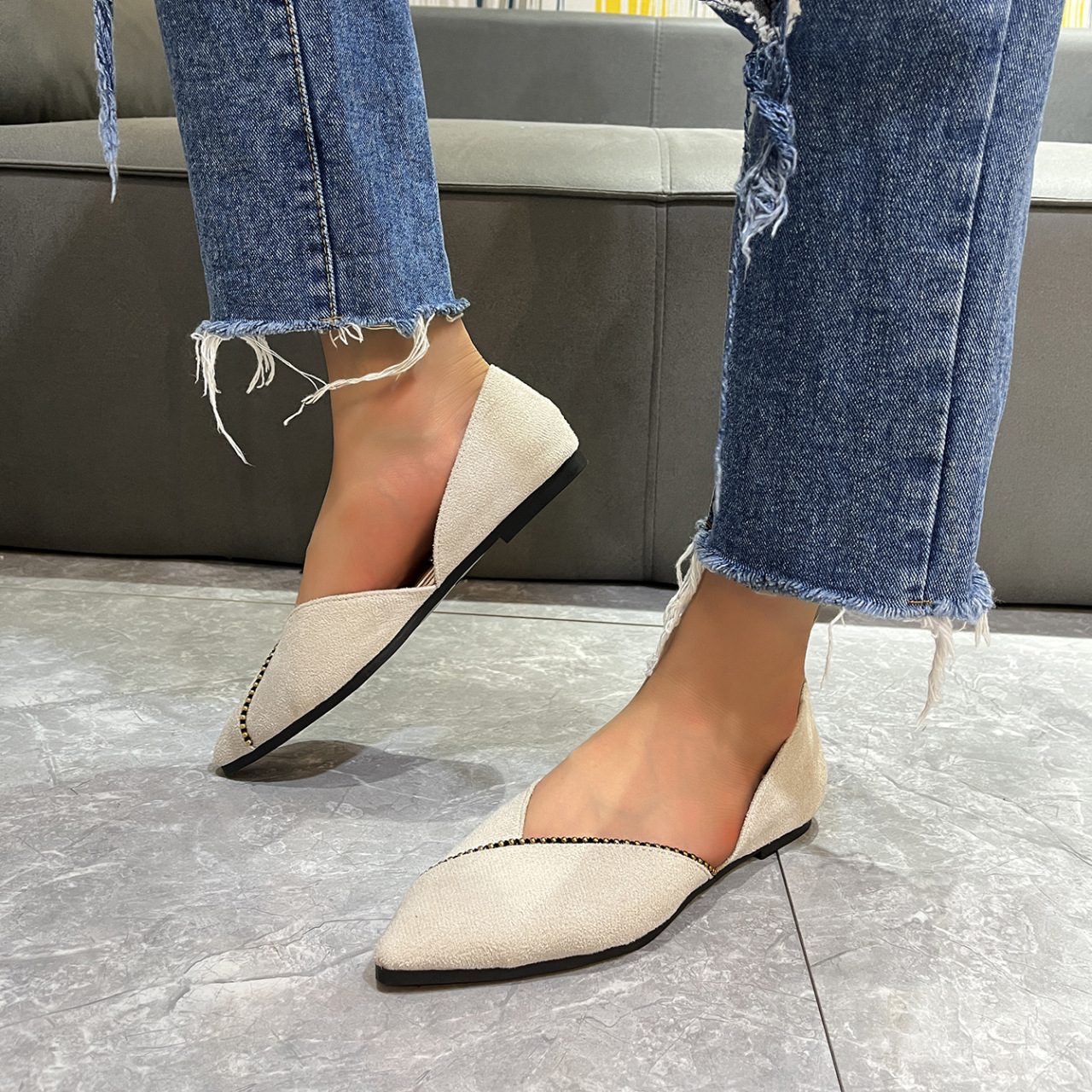 Diseño elegante de punta puntiaguda