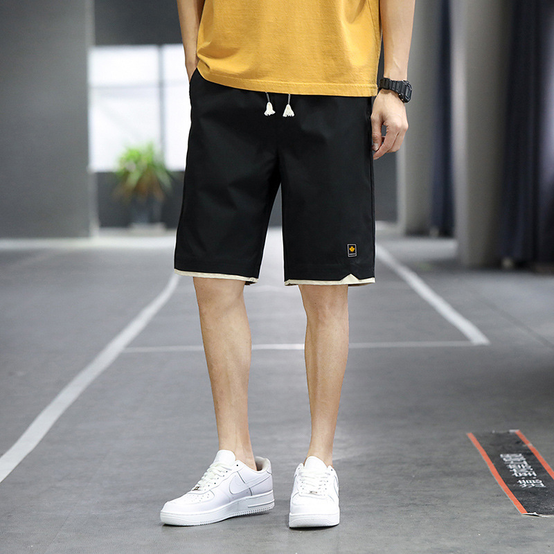All-match Casual Beach Pants Men's Shorts Summer Five-point Straight Loose Large Size Pants Men's Seven-point Source Factory