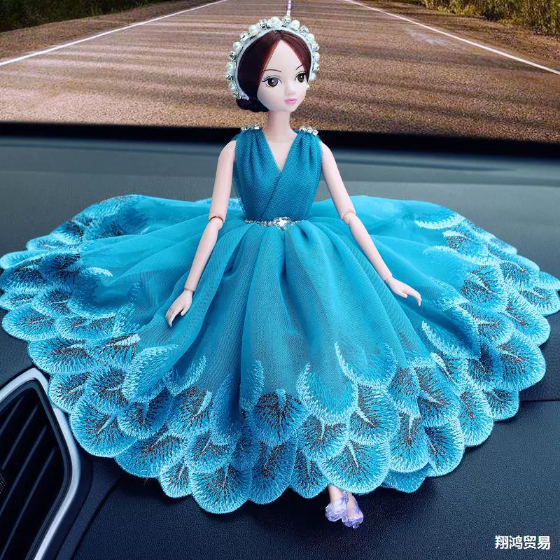 Автомобиль с украшением креативная личность милый декор модный женский свадебный мультфильм принцесса кукла ручной работы подарки