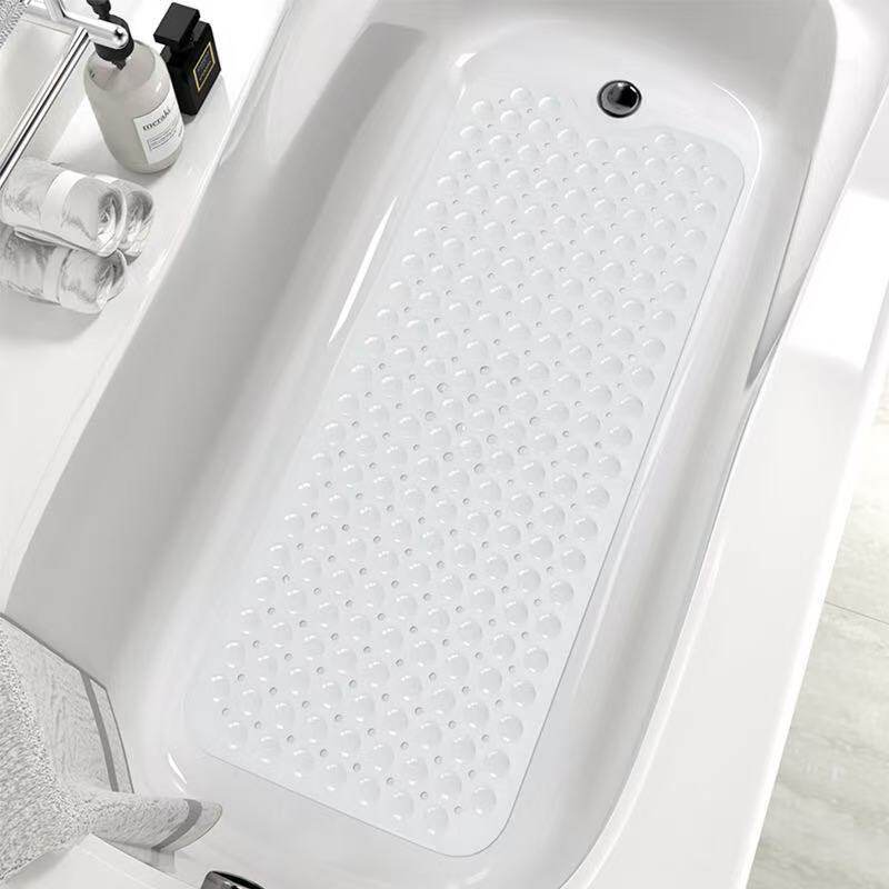 Cross-Border 100*40 Bathroom Non-Slip Mat, Anti-Fall Bath Mat, Household Pvc Suction Cup Non-Slip Floor Mat, 1 Piece Dropshipping
