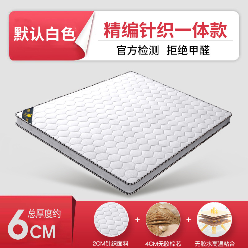 One-piece 6cm thick [including 4cm brown core] upgraded jacquard optional / 800mm*1900mm