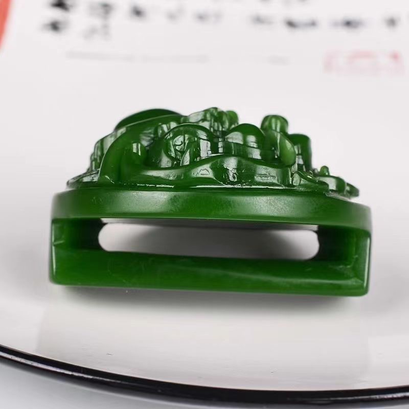 신장 컬러드 옥 벨트 버클 닭 피 돌 용 머리 벨트 버클 외부 몽골 옥 허리 버클 도미네어링 남성 모조 허톈 옥 버클 머리