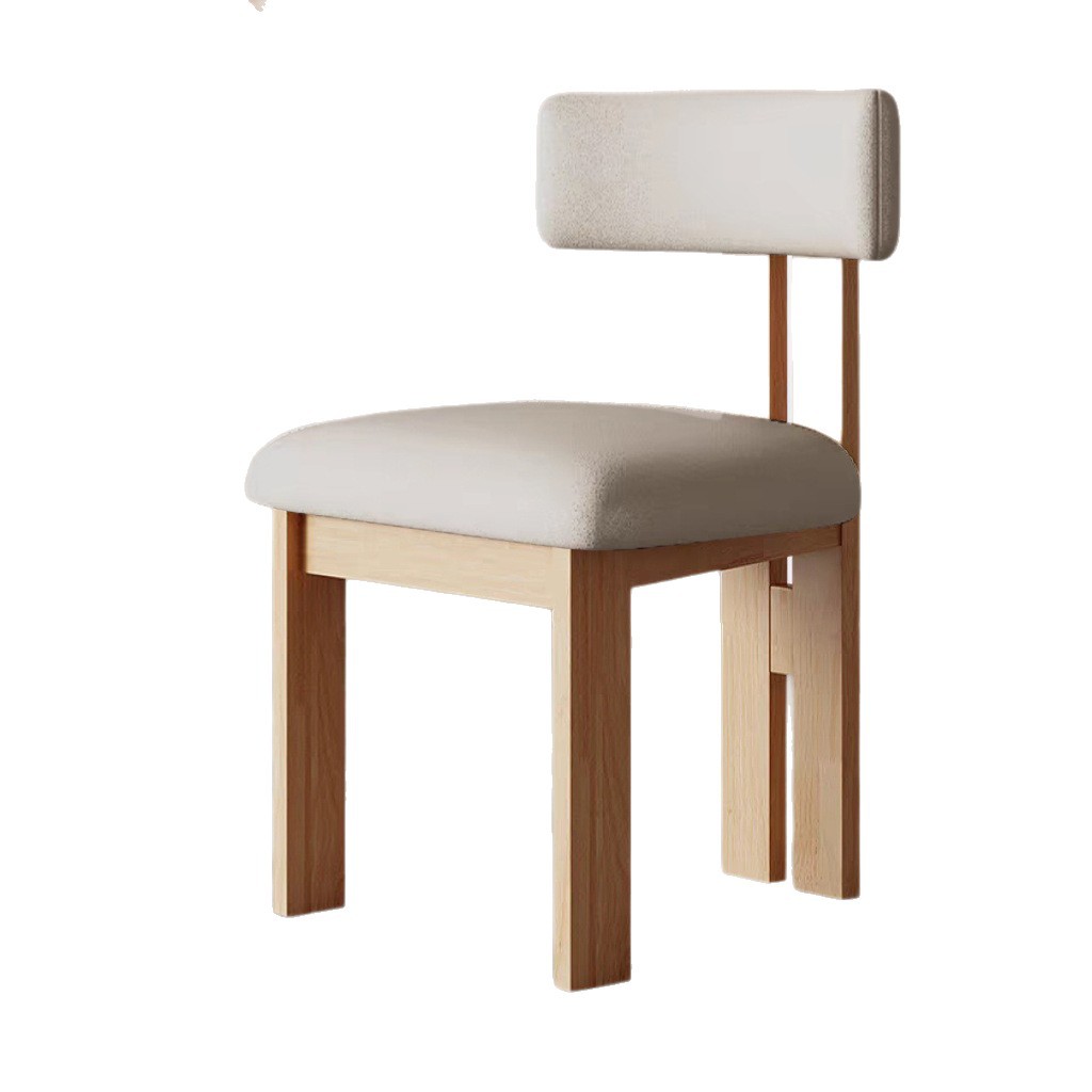 Silla de comedor medieval diseñador de casera de madera maciza silla de ocio francesa estilo nórdico retro silla de comedor simple