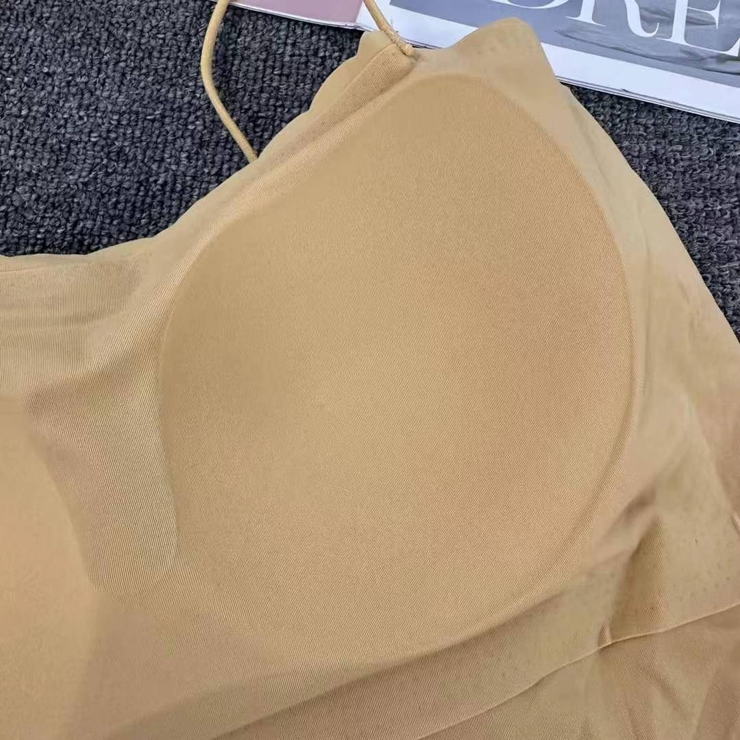 Nueva taza fija sin costuras hermosa espalda sin anillo de acero ropa interior chaleco chaleco sexy ropa interior base sostén al por mayor