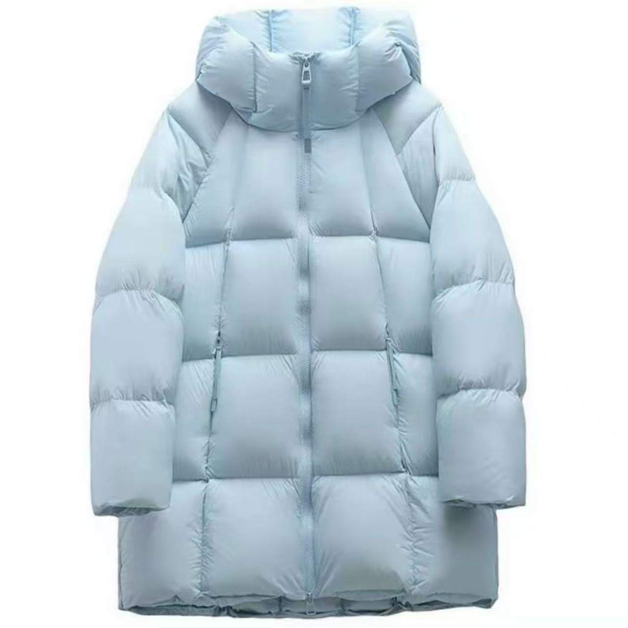 2025 invierno nuevo estilo coreano de algodón con capuz suelto ropa de algodón larga abrigo de mujer image 4