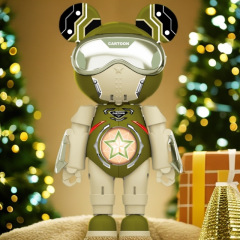 スペースベア変身ロボット子供のおもちゃトレンディな装飾品ペンダント人形おもちゃ人形男の子と女の子のギフト