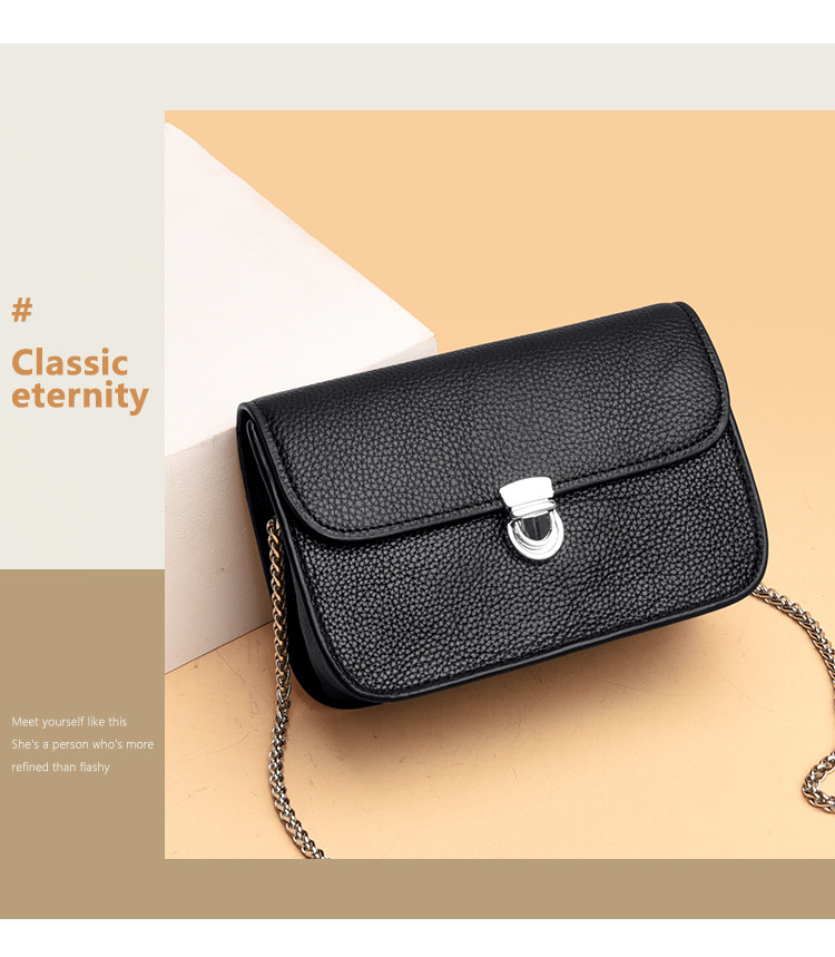 Yellow Lychee Pattern Small Square Bag