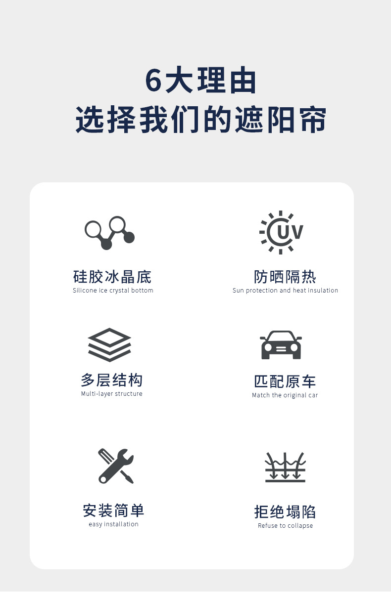 Suitable for Volvo XC/V/S/40/60/90 sunroof sunshade electrostatic adsorption sunscreen