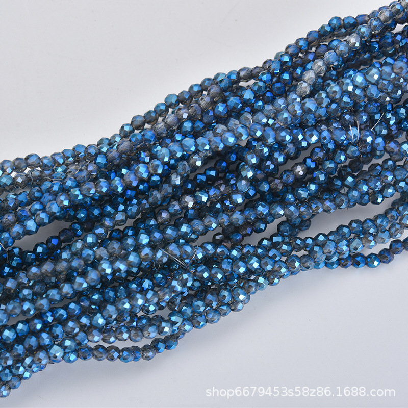 Cuentas planas de 1MM para ruedas de cuentas, cuentas de porcelana AB de alta temperatura, coloridas, transparentes, iridiscentes, facetadas, para pendientes, pulseras, espaciadores y micro cuentas.