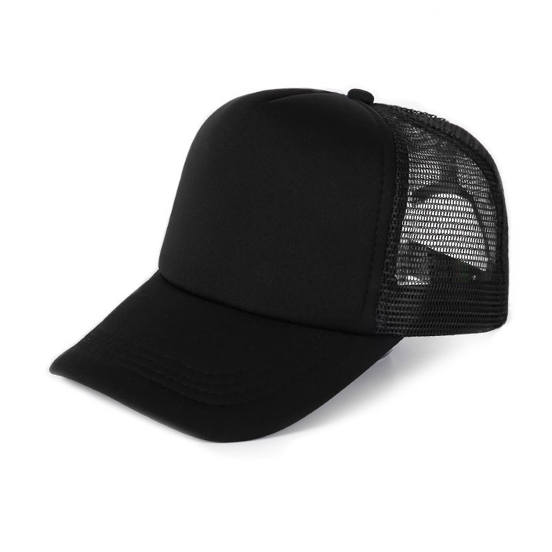 Gorra de malla de esponja logotipo personalizado impresión gorra de béisbol para niños hombres y mujeres protección solar sombrero de sol gorra publicitaria