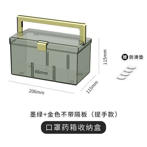 Medical box household medicine storage box home first aid emergency medical large capacity transparent luxury medicine box