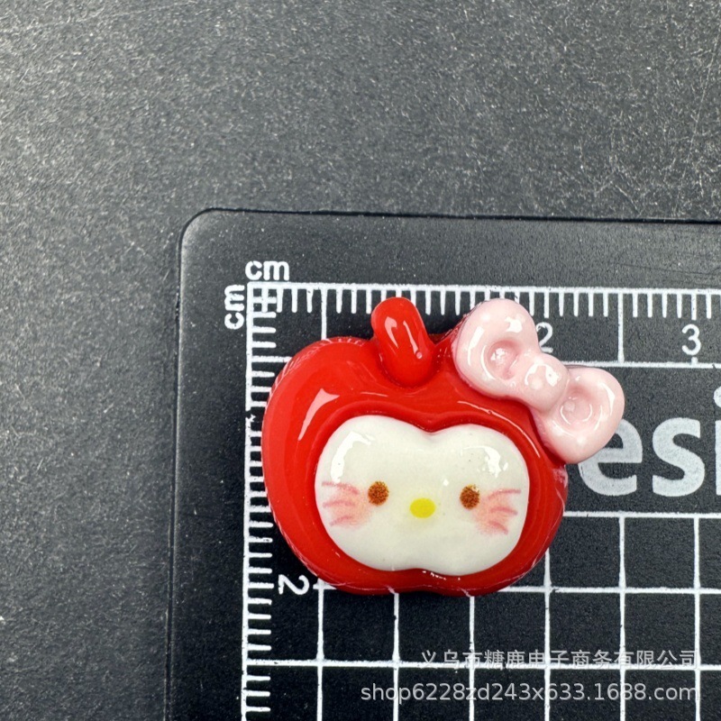 猫头喵喵猫爪diy可爱树脂配件奶油胶头绳发夹发饰奶油胶文具贴|undefined