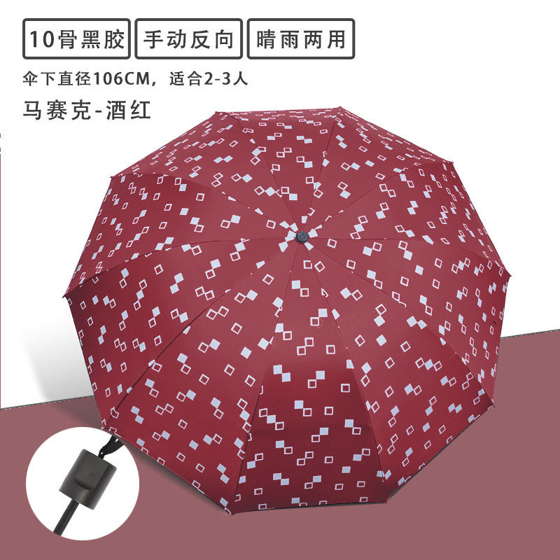 自動傘 24 ボーンビニール日焼け止め UV 日傘折りたたみハイエンドダブルボーン日傘卸売|undefined