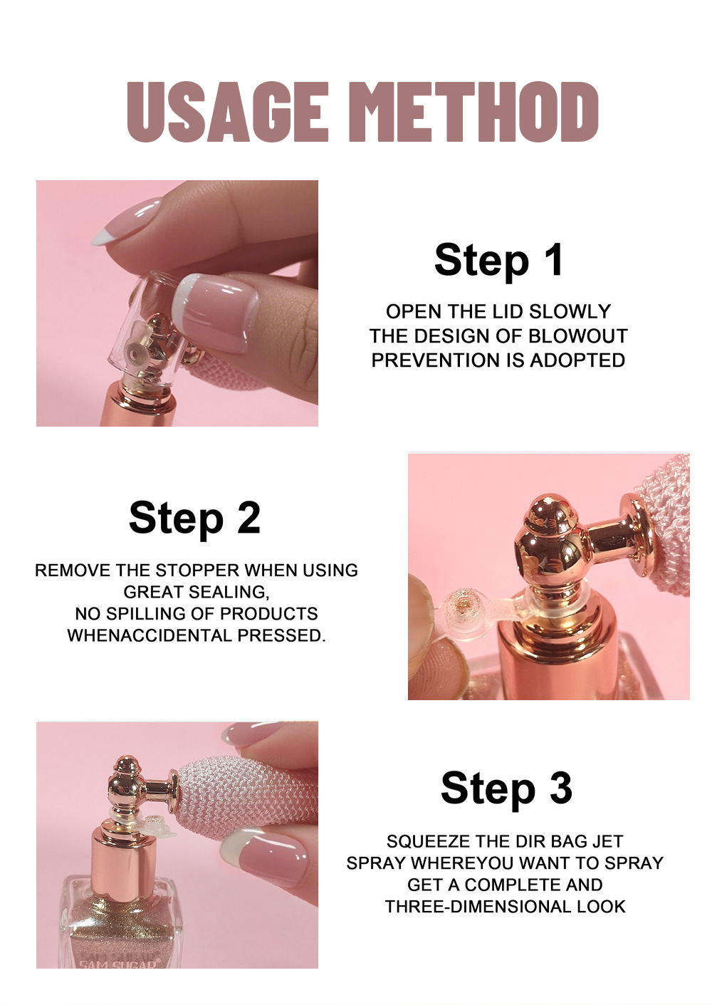 Glitzerndes Highlighter Puder Spray Für Gesicht Und Körper_voghion.com