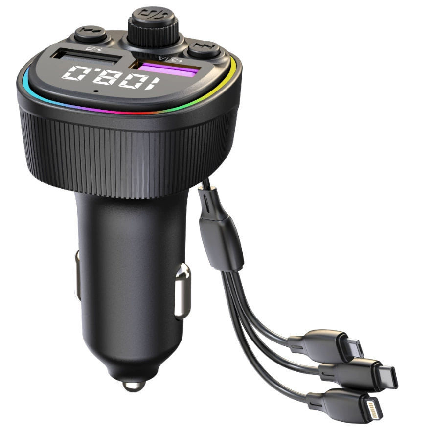 CS1 автомобильный MP3-плеер Bluetooth - свободный вызов, USB-диск, заполнитель прикуривателя, FM-частота, регулятор частоты передатчик