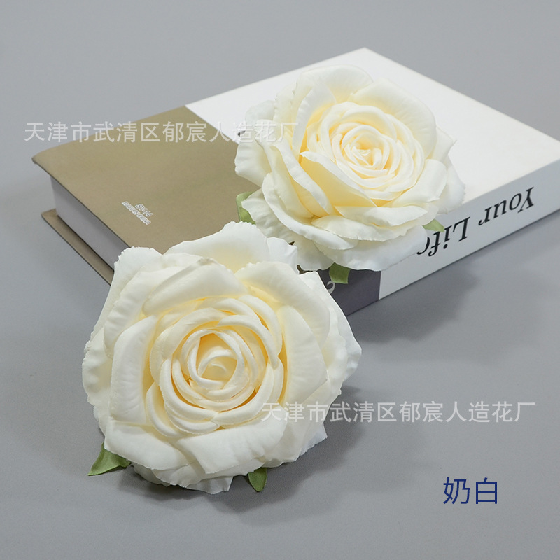 模擬花カーリングローズフラワー 12 センチメートルピースローズ結婚式の背景壁装飾アーチフラワーアレンジメントギフトボックス花|undefined