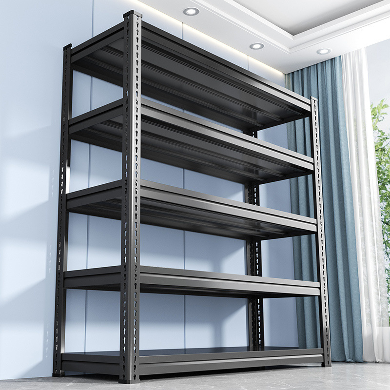 Estantes domésticos estanterías multicapa terraza cocina almacén sótano estantería de mercancías hierro ángulo