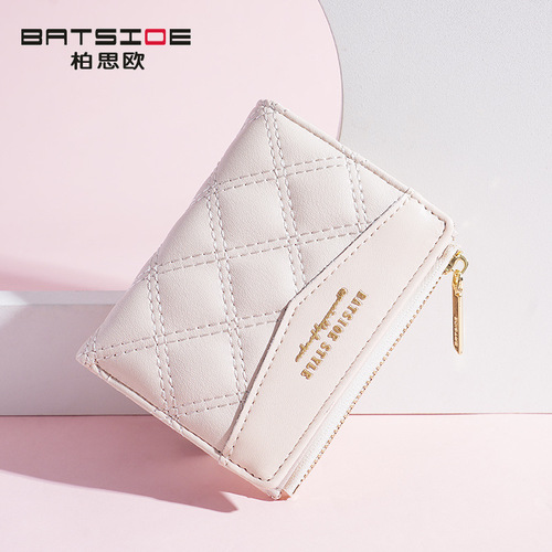 2024 Short Women's Wallet Embroidered TPU Connected Student Bag Card Holder Bus Coin Purse Simple Handbag Card Holder