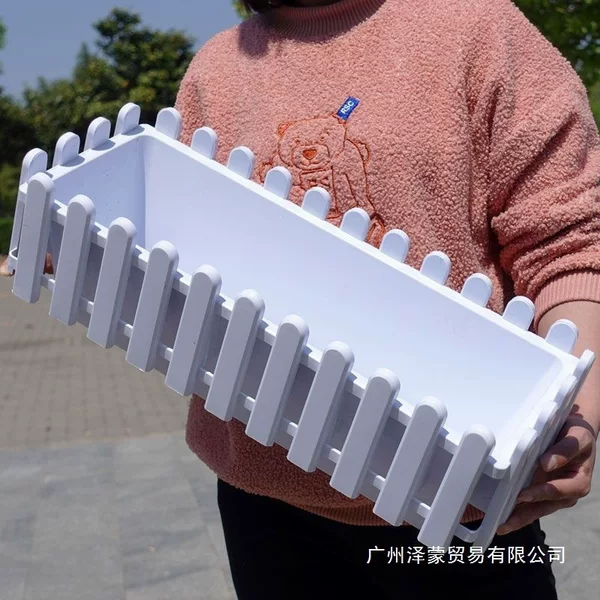 Large rectangular flower fence, suitable for planting seedlings, growing vegetables, creating flower beds, and for decorative landscaping and floral arrangements