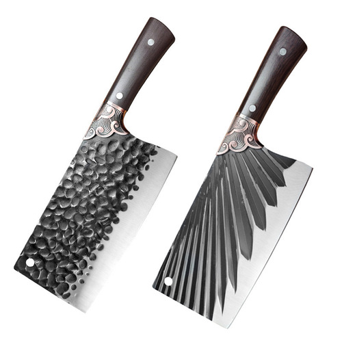 Yangjiang Hand-Forged Kitchen Knife, Dual-Purpose Chopping and Slicing Knife, Sharp Bone-Knocking Knife Suitable for Chicken, Duck, and Pork Chop