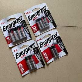 英文Energizer电池碱性5号7号五七号AAA电池持久耐用1.5V高能环保