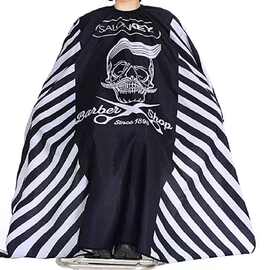 美发工具围布理发围布黑色成人剪发围布发廊披肩复古条纹美发围布