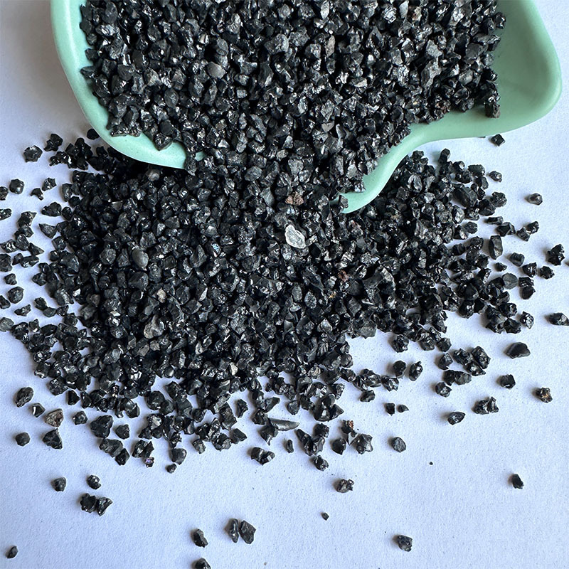 金刚砂 耐磨地坪跑道用 硬度高 喷砂除锈抛光打磨用黑色灰色骨料