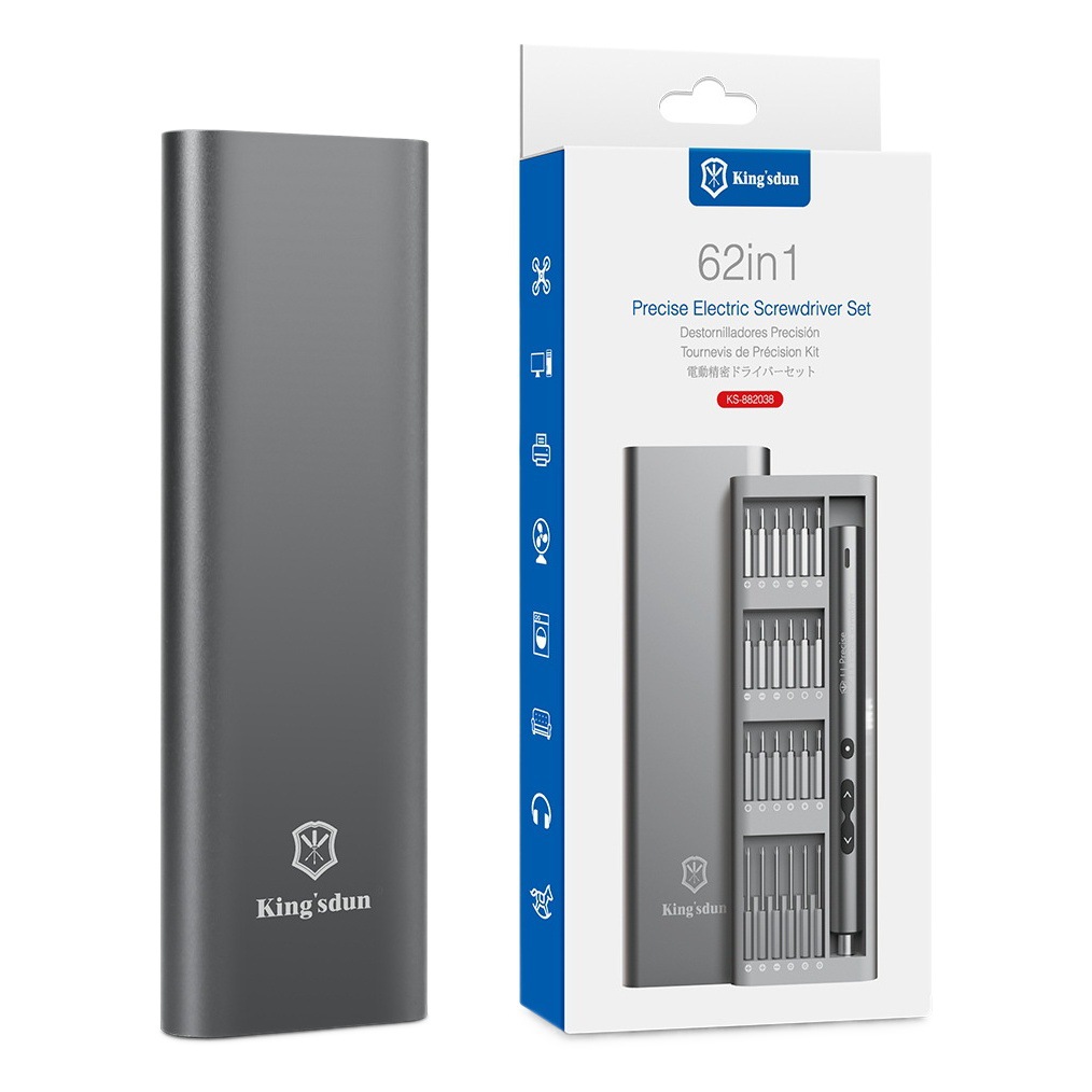 Cross-border multi-funcional de 62 piezas en miniatura combinación Mini precisión destornillador eléctrico traje destornillador cabeza destornillador fabricante