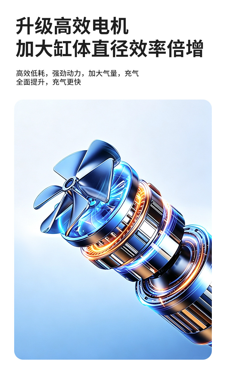Portable Wireless Car Air Pump Multifunctional Digital Display Emergency Inflator for Electric Vehicles Tire Inflator