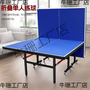 Table Tennis Table Indoor Household Folding Standard Table Tennis Table with Wheels Mobile Competition Grade Table Tennis Table Case