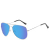 Classic universal metal glasses solar-powered suitable for men and women, fashionable sunglasses