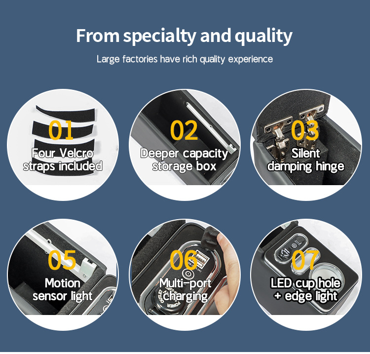 Suitable for Honda Stepwgn Rp8 Rp6 Armrest Box Stepwgn Rg1/Rk5 Armrest Box Hybrid Version Storage Box