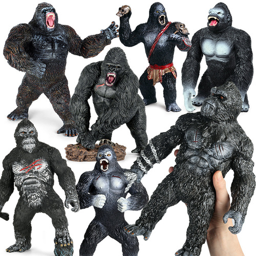 Cross-border children's science and education simulation animal orangutan model plastic static movie same style King Kong chimpanzee ornaments