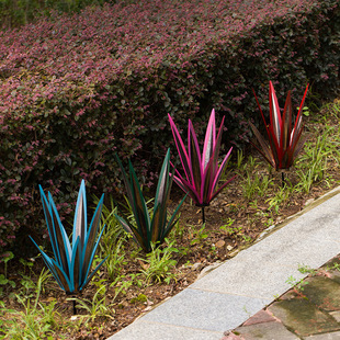 Cross-border Hot-selling Garden Tequila Decoration Plug-in Tequila Flower Iron Creative Lawn Outdoor Decoration