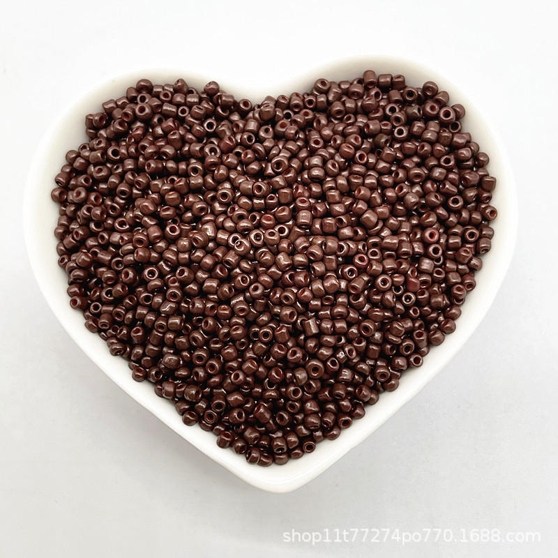 2/3/4mm color sólido vidrio pequeño arroz cuentas DIY hecho a mano collar pulsera joyería accesorios (15g un paquete)