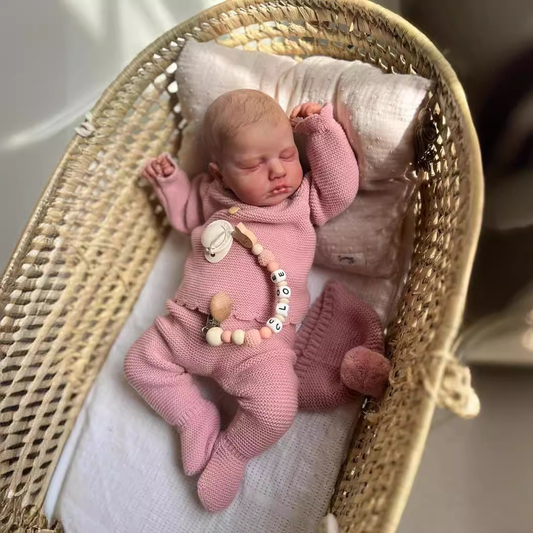 NPK genuino 49 cm muñeca de simulación de bebés renacer LouLou 3D piel transfronteriza fuente de venta caliente