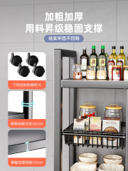 置物架廚房多層菜籃子收納架家用多功能可移動落地放果蔬儲物架子