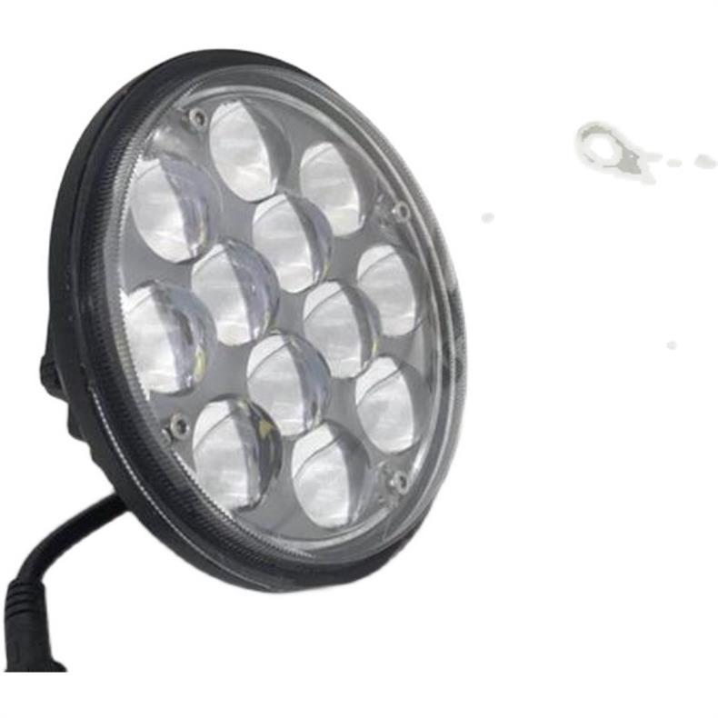 Off-road vehicle LED spotlight, roof rack, front bumper, modified headlight 12v car 5inch circular searchlight, super bright