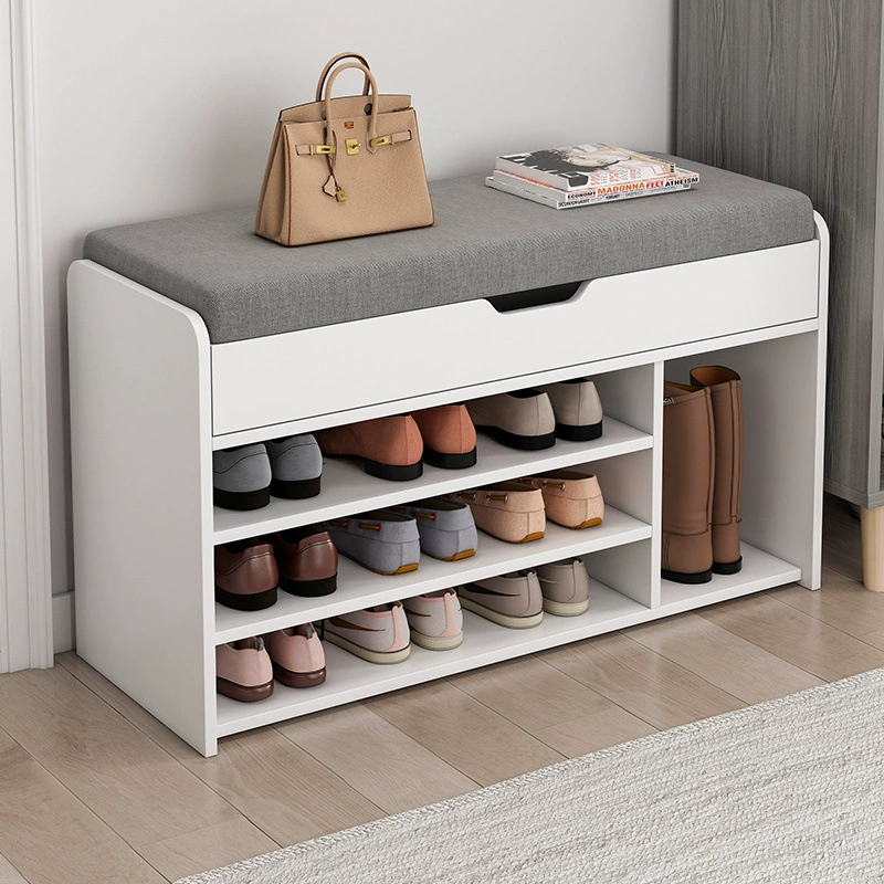 Табурет для переобувания для входа в дом, шкаф для хранения обуви с мягкой упаковкой, сидячий табурет, встроенный табурет для переобувания, простая полка для обуви для входа в дом, источник поставки