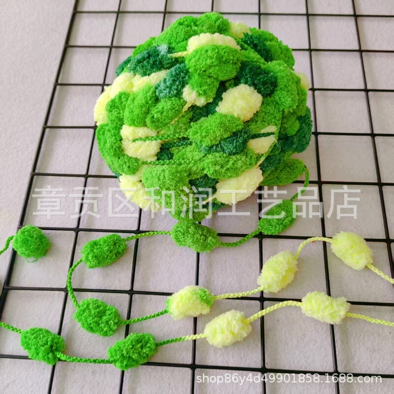 幼稚園アートエリアの壁装飾レイアウト素材カラフルな毛玉糸パーティション織りエリア DIY 吊り下げ装飾品|undefined