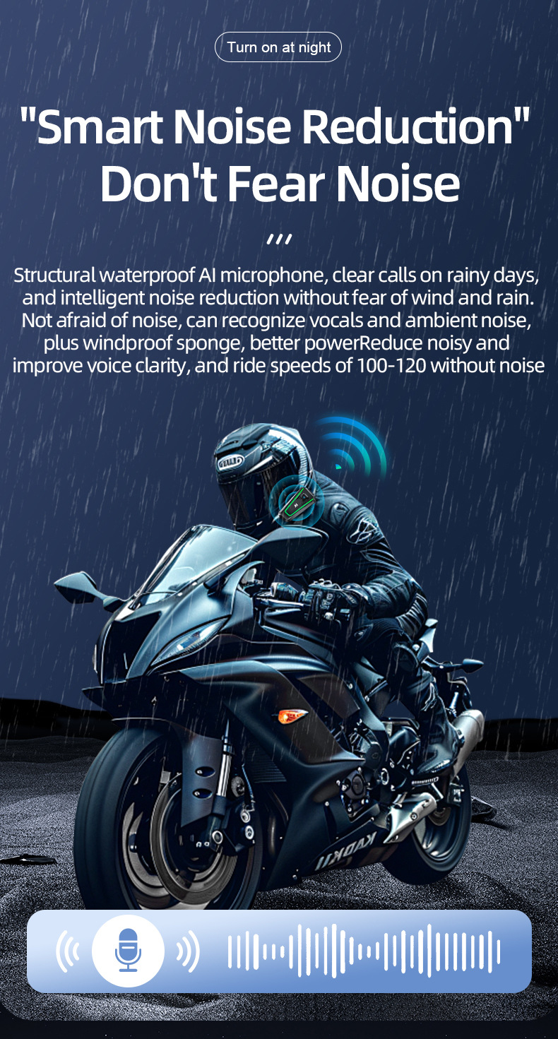 Cool Lighting Motorcycle Helmet Bluetooth Headset Full-Face Half-Face Three-Quarter Helmet Riding Intercom Helmet Headset