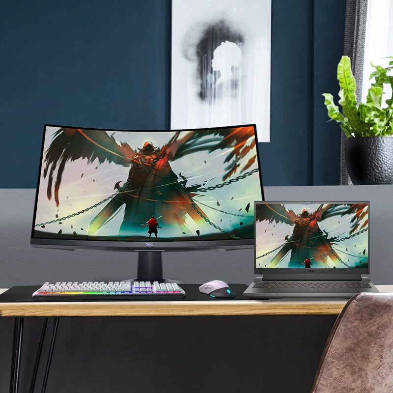 27-дюймовый 2K изогнутый экран Dell, 165 Гц, 1 мс, FreeSync VRR