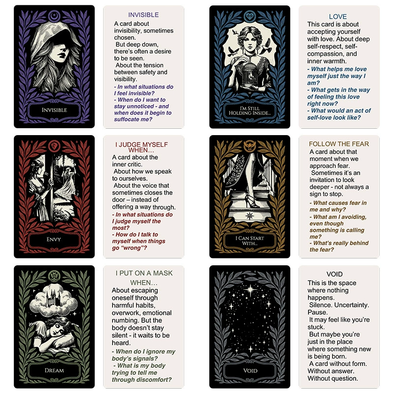 Cross-border new SHE IS Mindfulness Healing Board Game Cards 52-card mindfulness meditation card set factory in stock