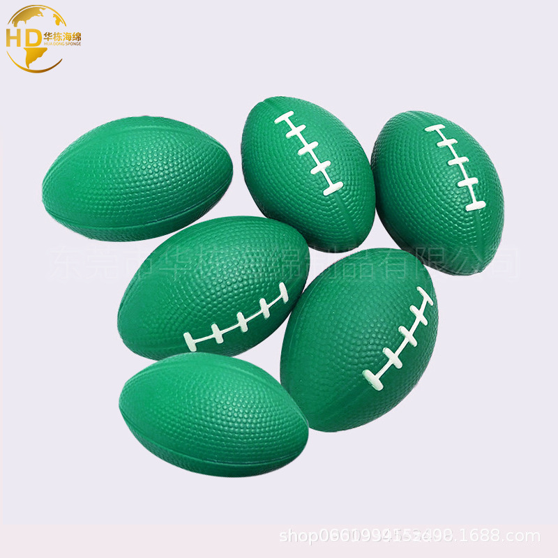 Pu Foam Solid Rugby Ball High Elastic Decompression Toy Foam Rugby Ball Solid Sponge Rugby Ball Wholesale