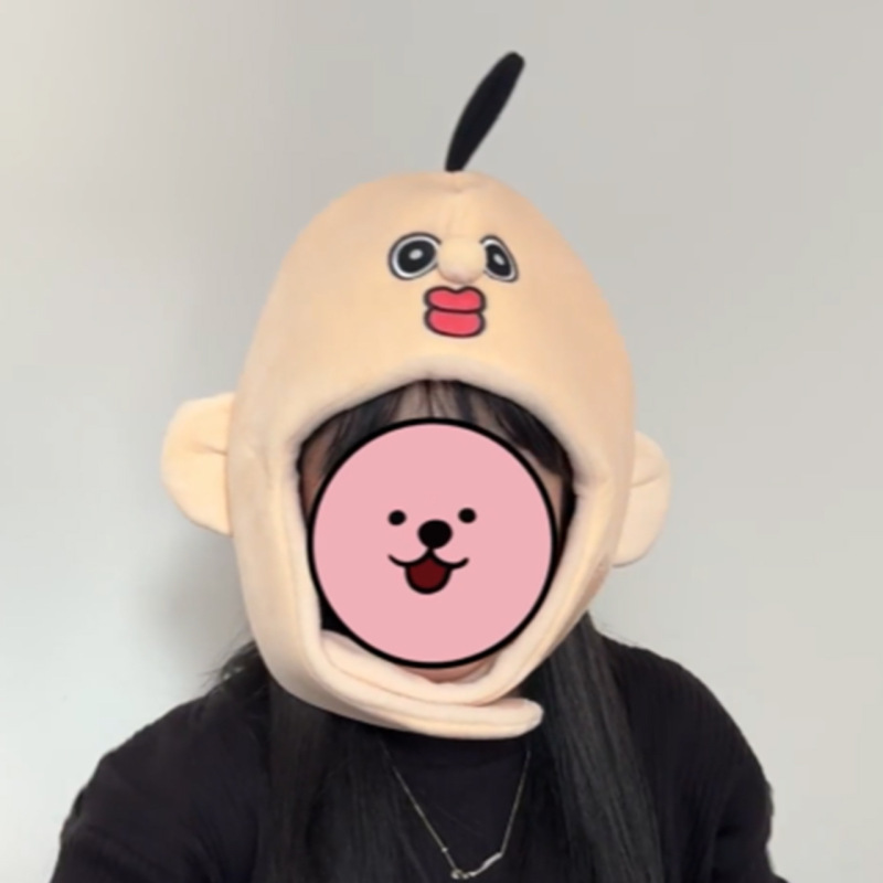 国境を越えた漫画のぬいぐるみ、かわいいバンバンとユジの周辺人形、表情枕、小さなペンダント、帽子、鉛筆バッグ|undefined