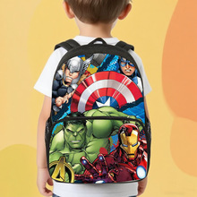 新款漫威复仇者联盟幼儿园书包减负前袋双肩包多层收纳儿童背包批