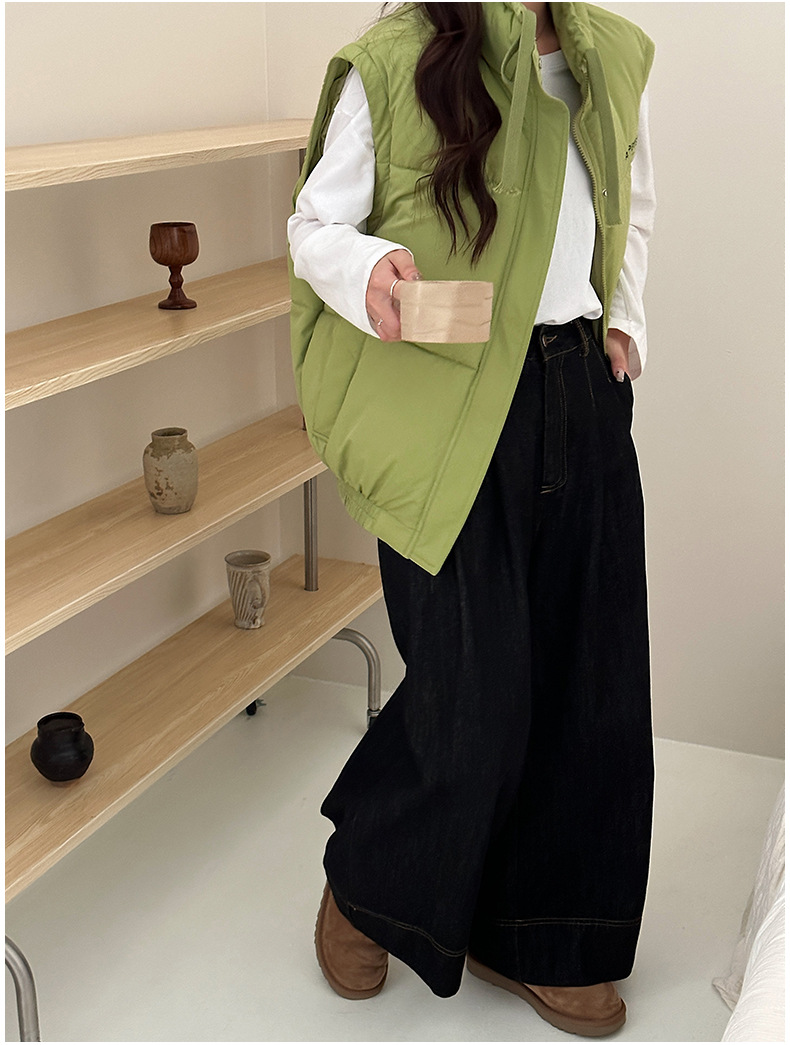 Abnehmbare Ärmel, Männer und Frauen, dickes Winterdesign, Unterhemdweste, für lässige Paare, Daunenjacke aus Baumwolle_voghion.com