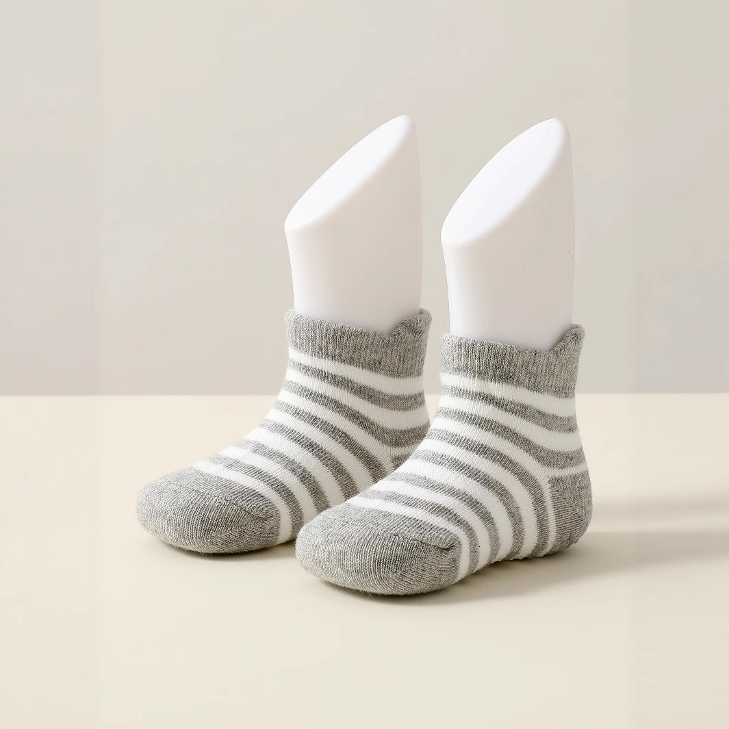 Calcetines Tobilleros para Bebés Set de 12 Pares de Algodón, Transpirable, Absorción de Sudor, para el Hogar
